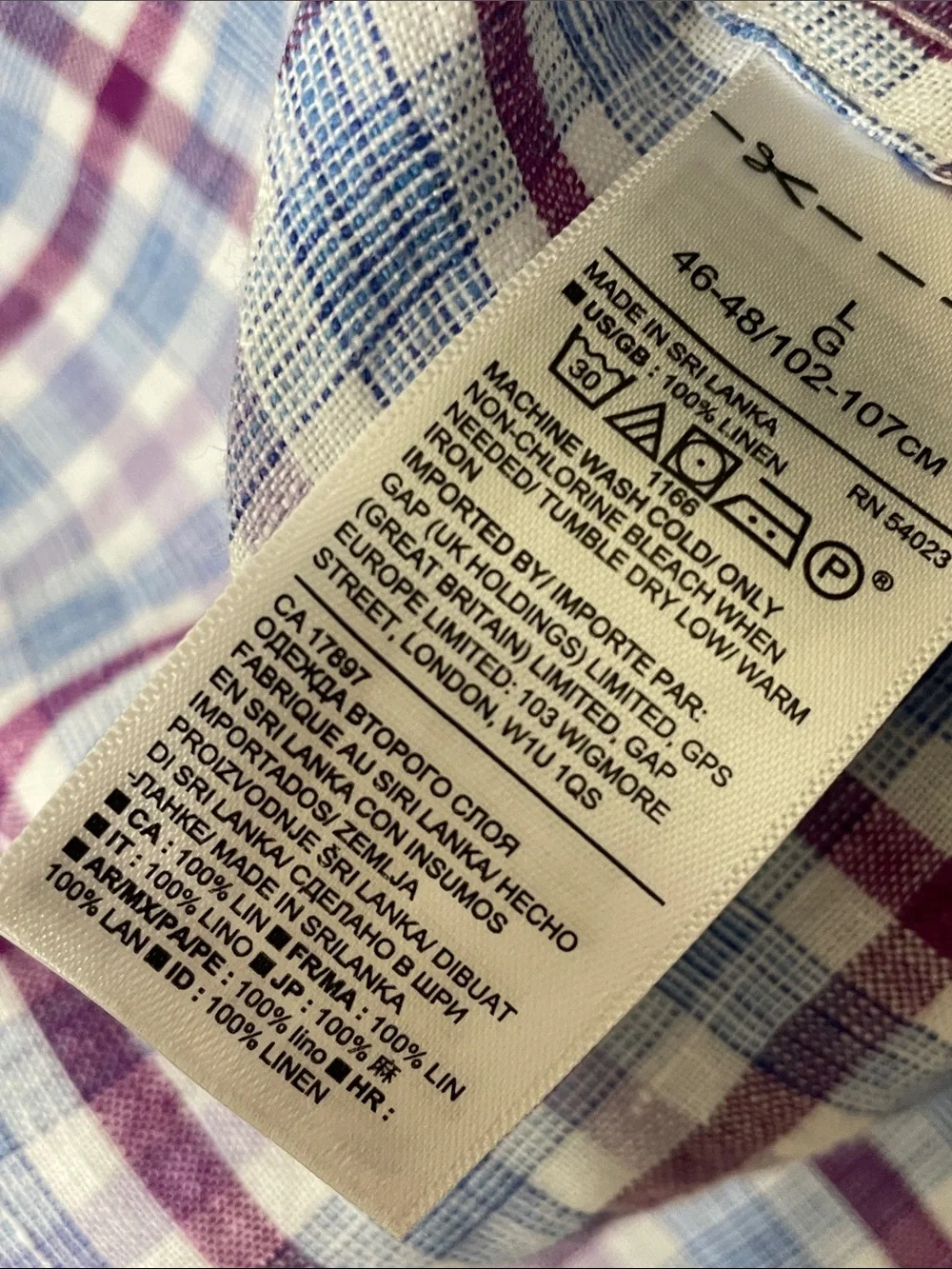 Banana Republic Linen Camden Linen Shirt size Large